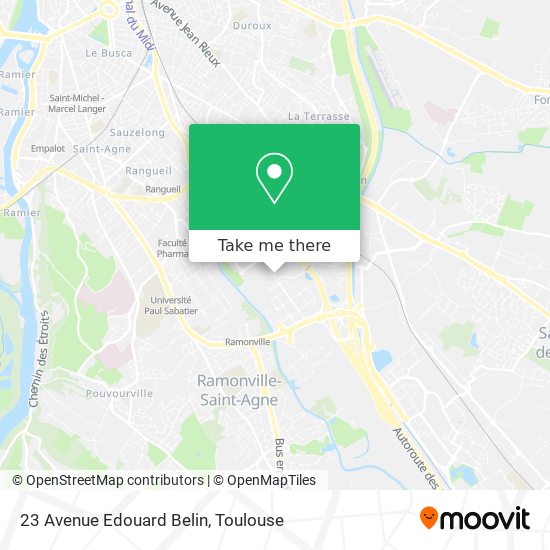 Mapa 23 Avenue Edouard Belin