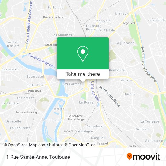 How To Get To 1 Rue Sainte Anne In Toulouse By Bus Metro Or Light Rail Moovit