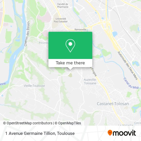Mapa 1 Avenue Germaine Tillion