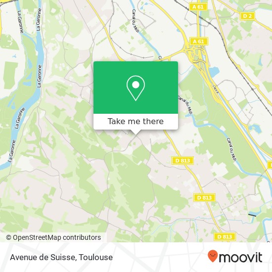 Mapa Avenue de Suisse