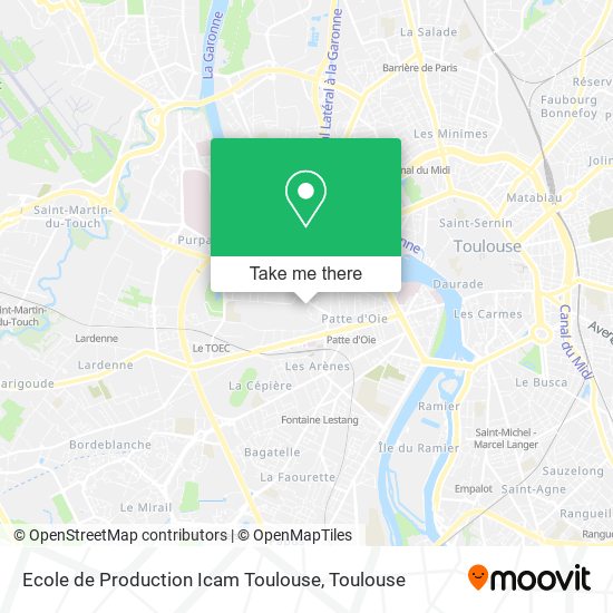 Ecole de Production Icam Toulouse map