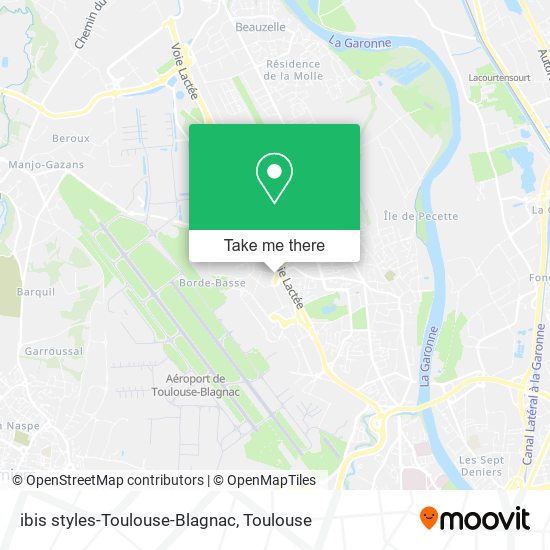 ibis styles-Toulouse-Blagnac map