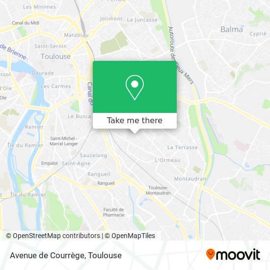 Avenue de Courrège map