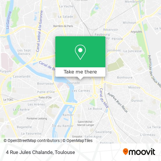 Mapa 4 Rue Jules Chalande