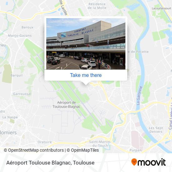 Mapa Aéroport Toulouse Blagnac