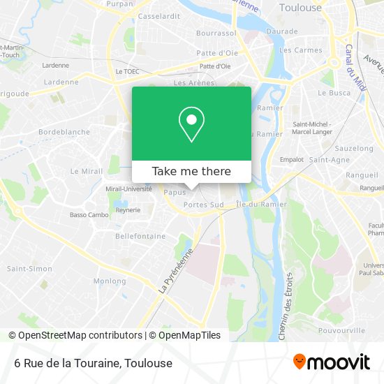 Mapa 6 Rue de la Touraine
