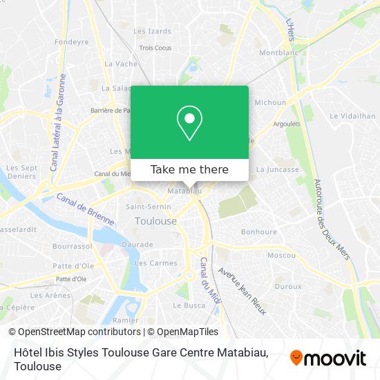 Hôtel Ibis Styles Toulouse Gare Centre Matabiau map