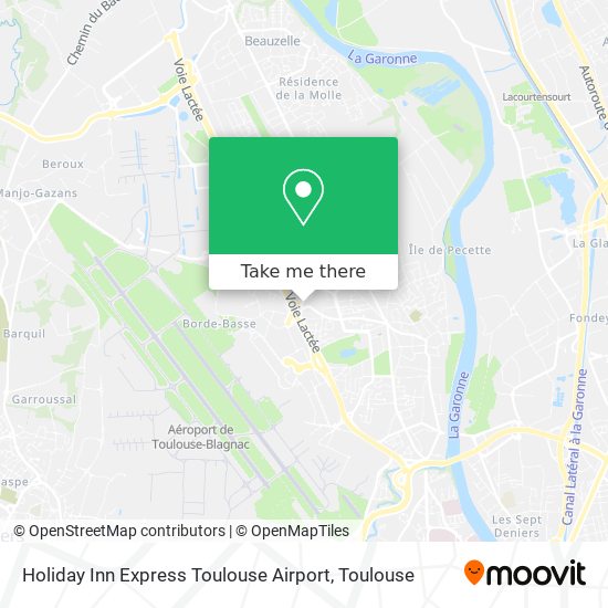 Mapa Holiday Inn Express Toulouse Airport