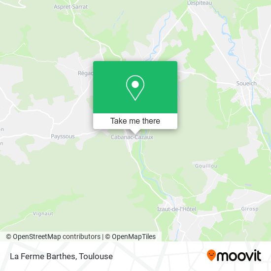 La Ferme Barthes map