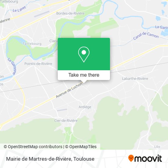 Mairie de Martres-de-Rivière map