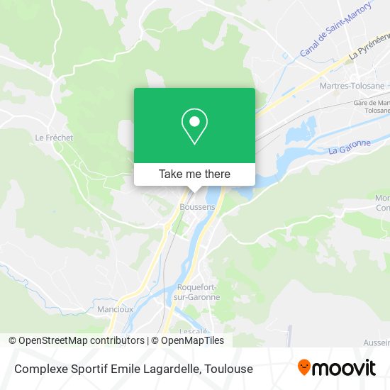 Mapa Complexe Sportif Emile Lagardelle