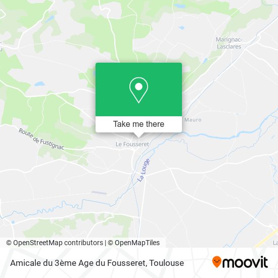 Amicale du 3ème Age du Fousseret map