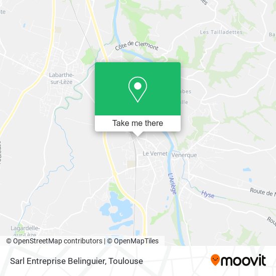 Sarl Entreprise Belinguier map