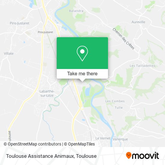 Mapa Toulouse Assistance Animaux