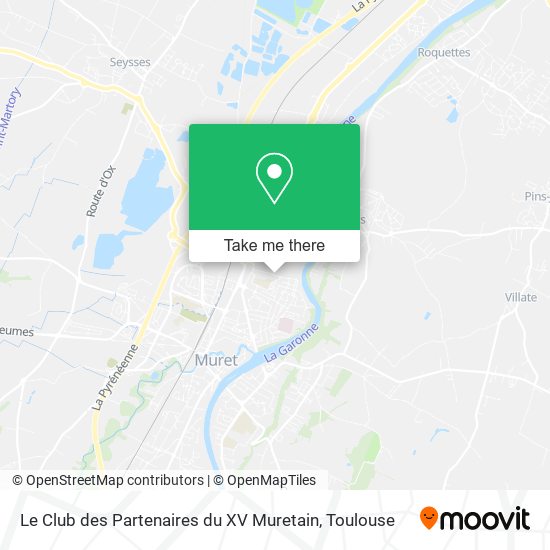 Le Club des Partenaires du XV Muretain map