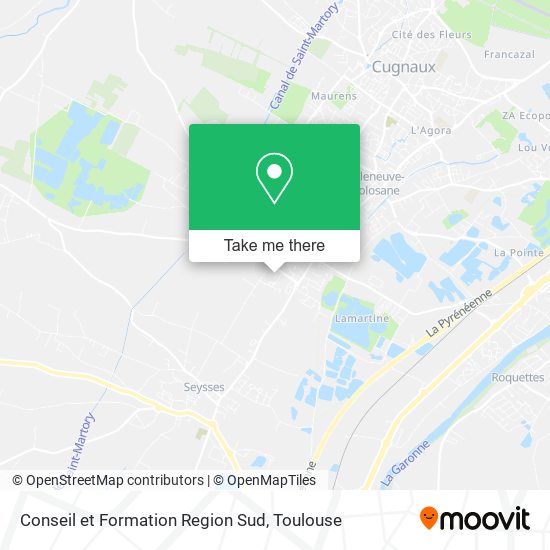 Mapa Conseil et Formation Region Sud