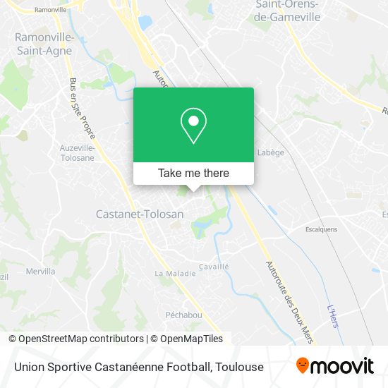 Mapa Union Sportive Castanéenne Football