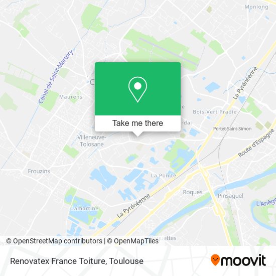 Mapa Renovatex France Toiture