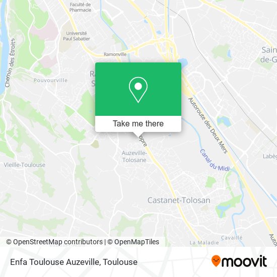 Mapa Enfa Toulouse Auzeville