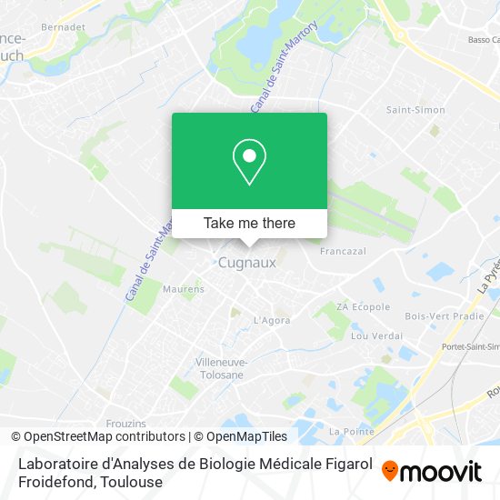 Laboratoire d'Analyses de Biologie Médicale Figarol Froidefond map