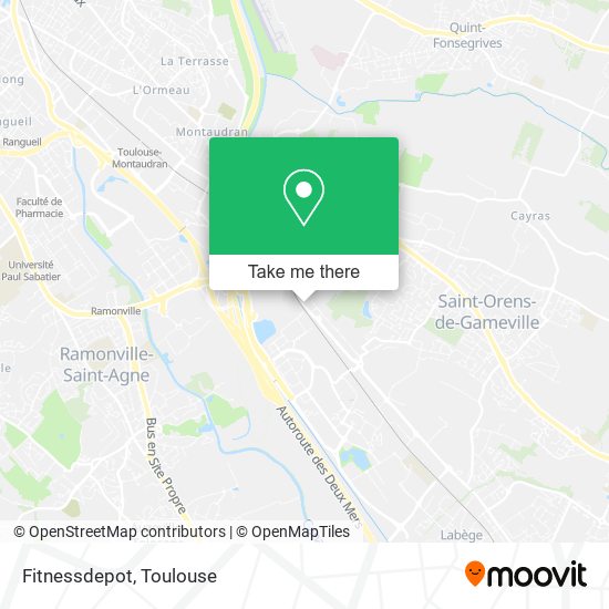 Fitnessdepot map