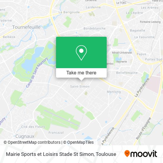Mapa Mairie Sports et Loisirs Stade St Simon