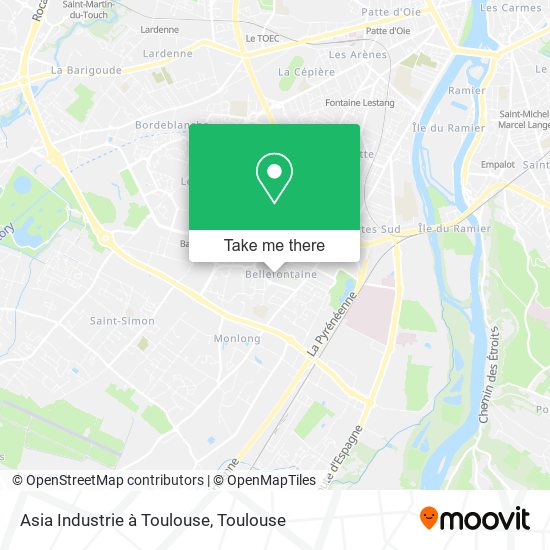 Asia Industrie à Toulouse map