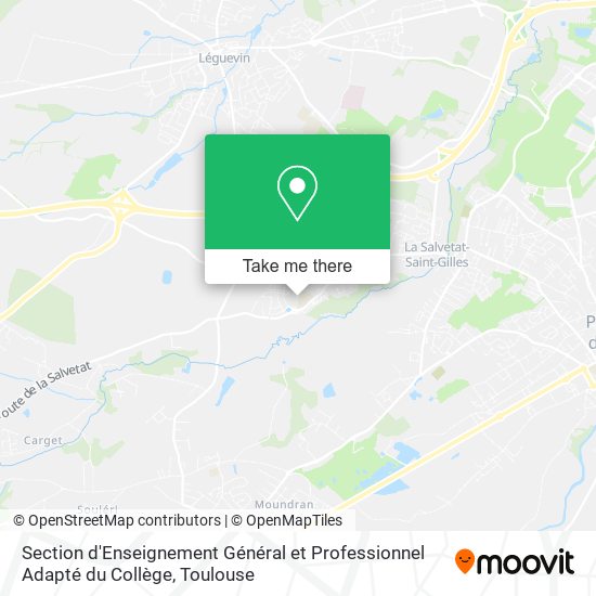 Mapa Section d'Enseignement Général et Professionnel Adapté du Collège