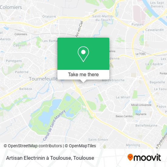 Mapa Artisan Electrinin à Toulouse