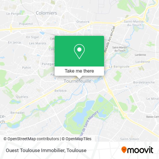 Ouest Toulouse Immobilier map