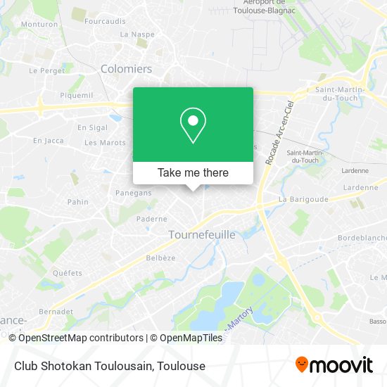 Club Shotokan Toulousain map