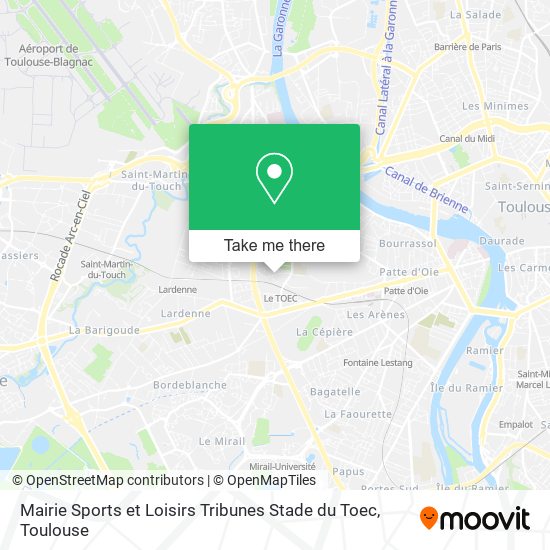 Mairie Sports et Loisirs Tribunes Stade du Toec map