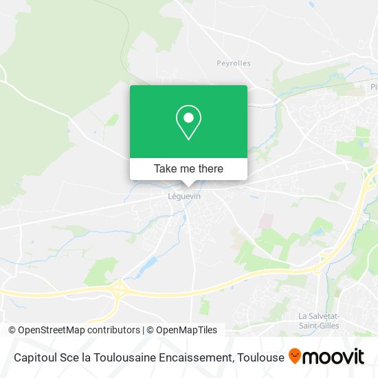 Mapa Capitoul Sce la Toulousaine Encaissement