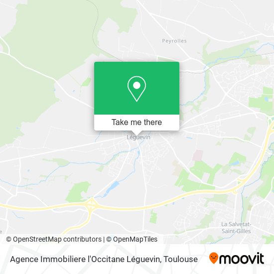 Agence Immobiliere l'Occitane Léguevin map