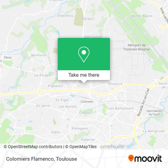 Colomiers Flamenco map