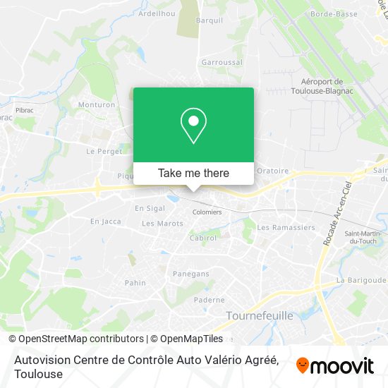 Mapa Autovision Centre de Contrôle Auto Valério Agréé