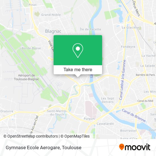 Gymnase Ecole Aerogare map