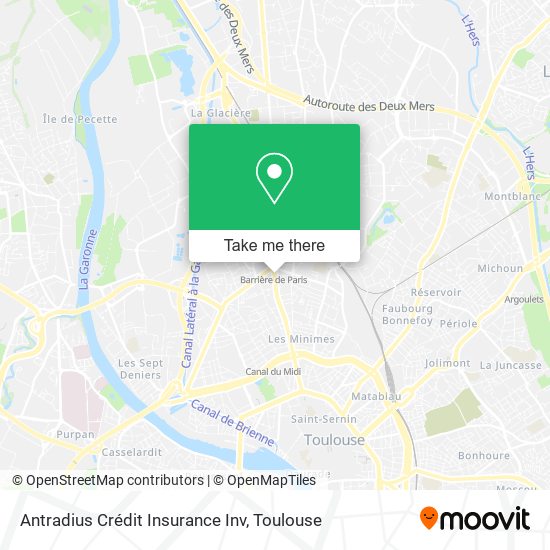 Antradius Crédit Insurance Inv map