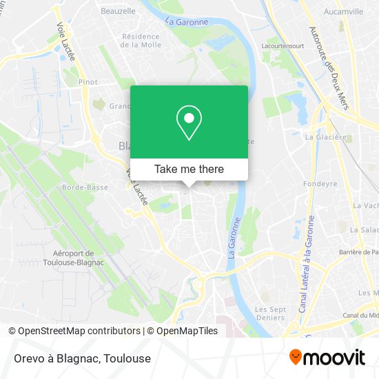 Orevo à Blagnac map