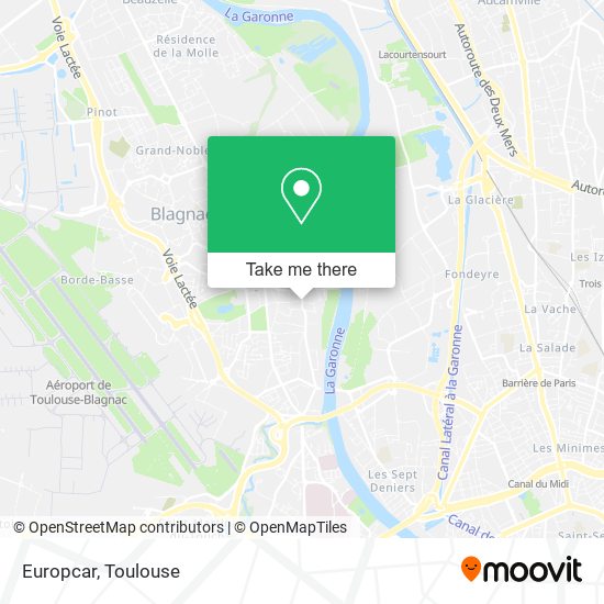 Europcar map