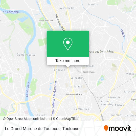 Le Grand Marché de Toulouse map