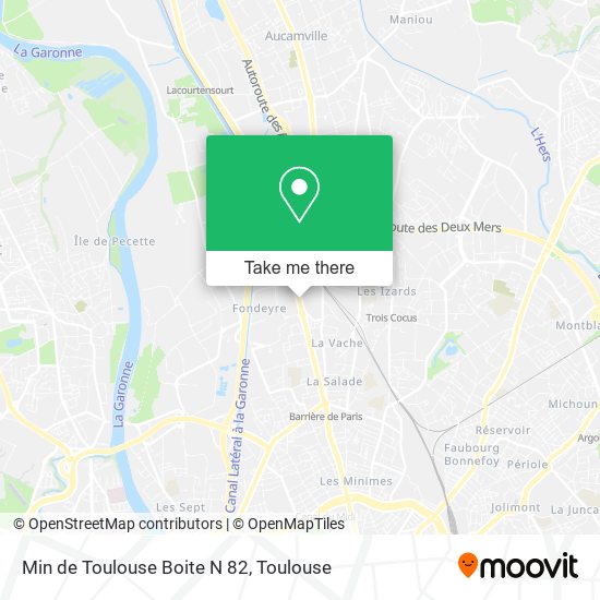 Mapa Min de Toulouse Boite N 82