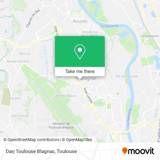 Darj Toulouse Blagnac map