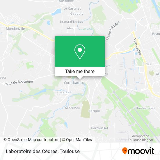 Laboratoire des Cédres map