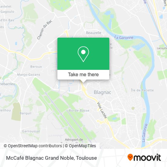 Mapa McCafé Blagnac Grand Noble