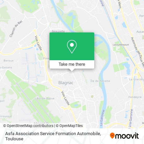 Asfa Association Service Formation Automobile map