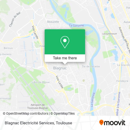 Mapa Blagnac Electricité Services