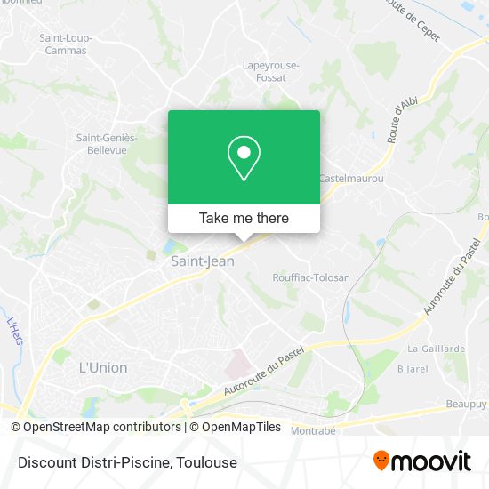 Discount Distri-Piscine map