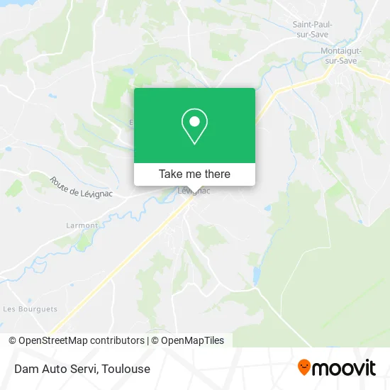 Dam Auto Servi map