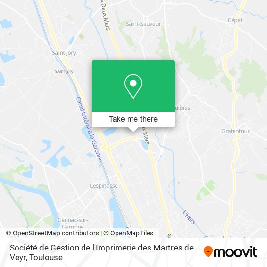 Mapa Société de Gestion de l'Imprimerie des Martres de Veyr